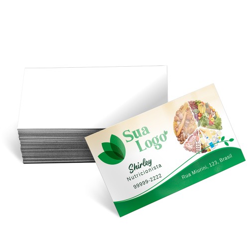 CARTÕES DE VISITA COUCHÊ 250G VERNIZ UV VERNIZ UV TOTAL FRENTE - 4X0