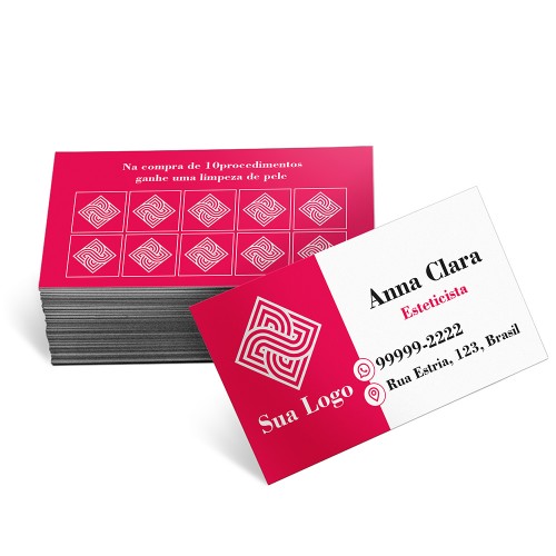 CARTÃO COUCHÊ 300g LAMINAÇÃO FOSCA FRENTE E VERSO 4X4